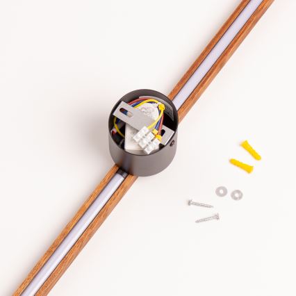 Brilagi - Aplique LED WOODY LINE LED/12W/230V 120 cm roble cereza