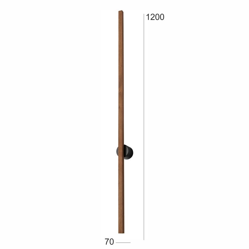 Brilagi - Aplique LED WOODY LINE LED/12W/230V 120 cm roble cereza