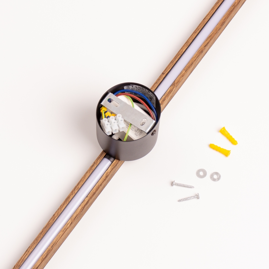 Brilagi - Aplique LED WOODY LINE LED/12W/230V 120 cm roble
