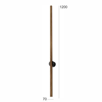 Brilagi - Aplique LED WOODY LINE LED/12W/230V 120 cm roble