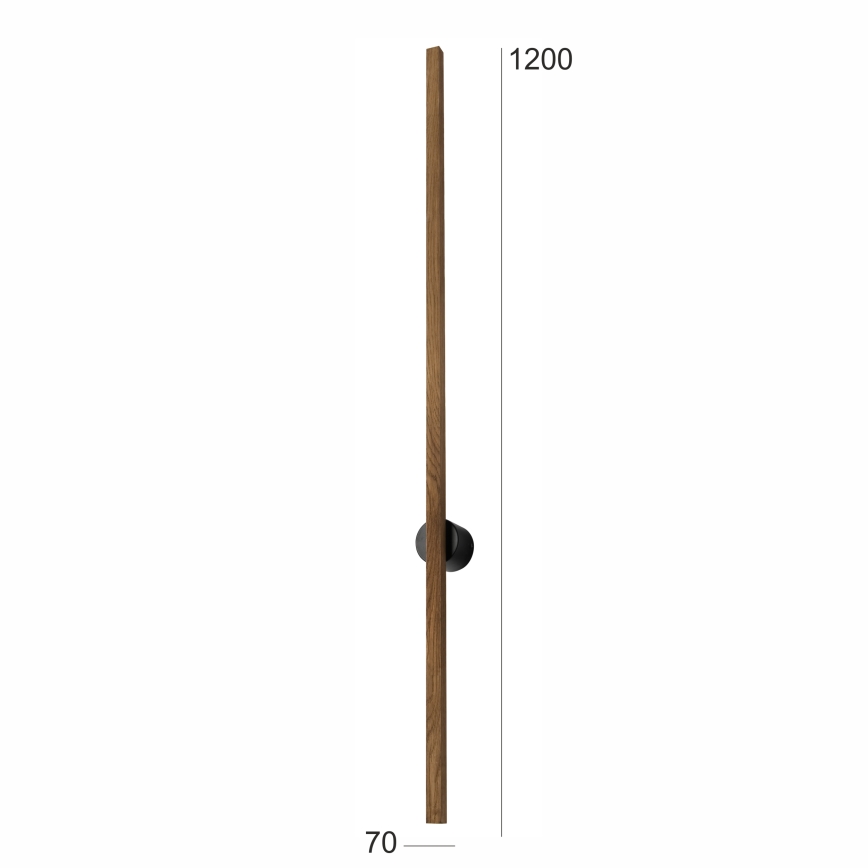 Brilagi - Aplique LED WOODY LINE LED/12W/230V 120 cm roble