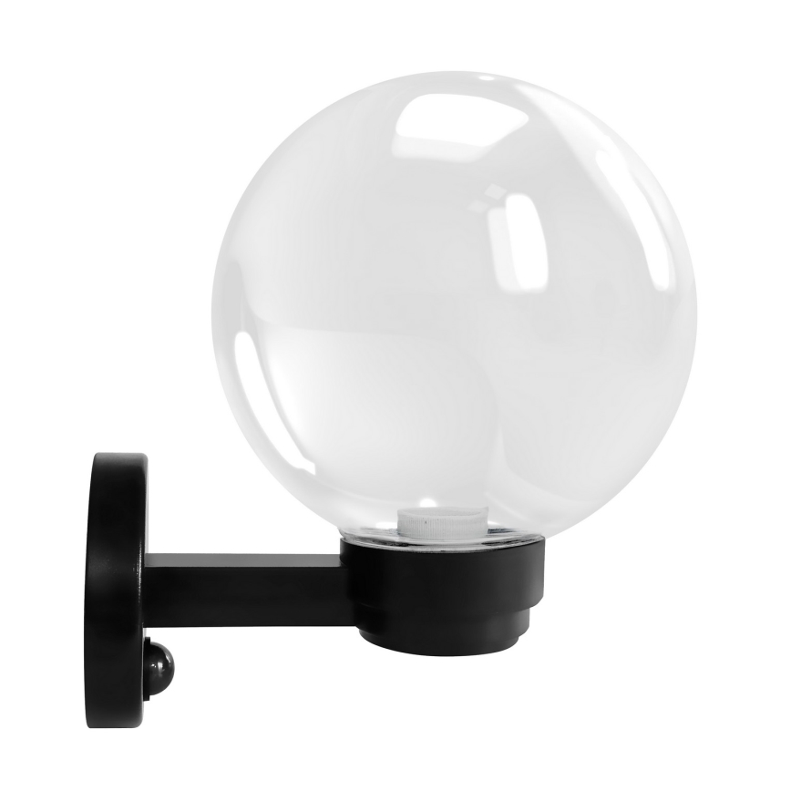 Brilagi - Aplique de pared para exterior con sensor de movimiento HARBOR 1xE27/40W/230V IP33 negro/transparente