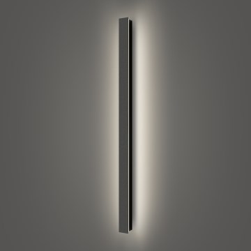 Brilagi - Aplique mural exterior LINEAR LED/22W/230V 4000K IP65 100 cm negro