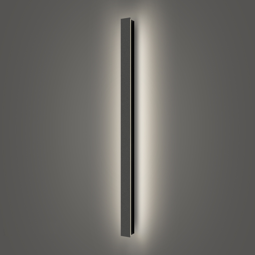 Brilagi - Aplique mural exterior LINEAR LED/22W/230V 4000K IP65 100 cm negro