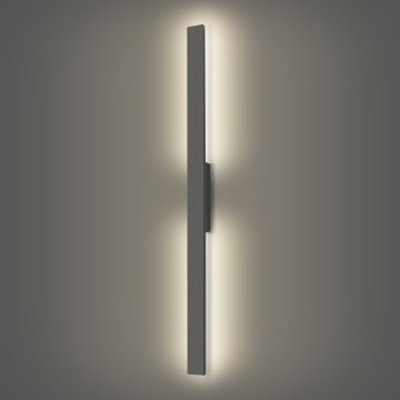 Brilagi - Aplique mural LED de exterior LUNA, 24W, 230V, 4000K, IP65, 100 cm, antracita