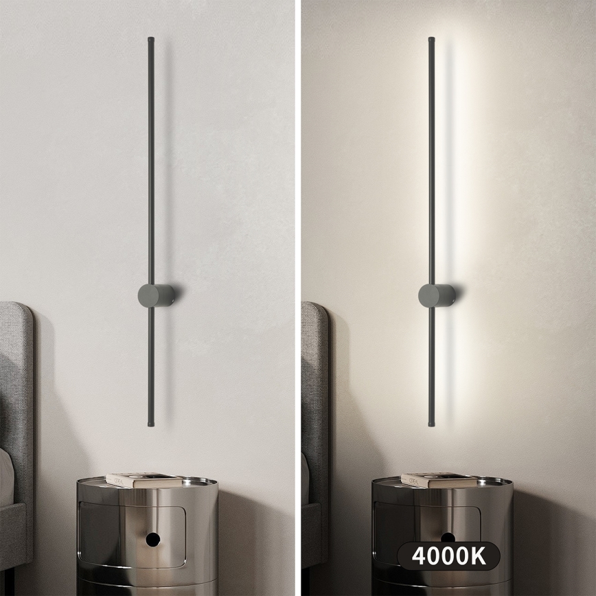 Brilagi - Aplique de pared LED para exterior AURA LED/20W/230V 4000K IP54 97 cm antracita CRI 90