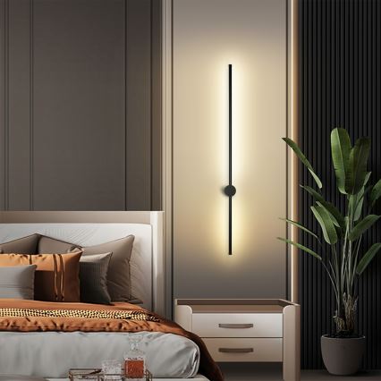 Brilagi - Aplique de pared LED para exterior AURA LED/20W/230V 4000K IP54 97 cm antracita CRI 90