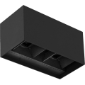 Brilagi - Aplique mural LED para exterior DOUBLE CUBE LED/12W/230V negro IP65