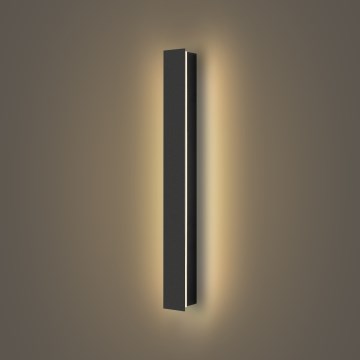 Brilagi - Aplique mural LED para exterior LINEAR LED/12W/230V 3000K IP65 50 cm negro