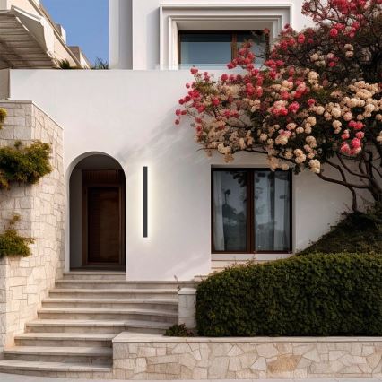 Brilagi - Luminaria LED de pared para exterior LINEAR LED/22W/230V 3000K IP65 100 cm antracita IRC 90