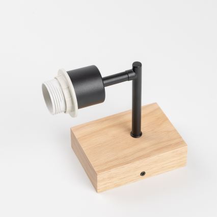 Brilagi - Aplique NUBILA WOOD 1xE27/25W/230V roble/negro/color crema