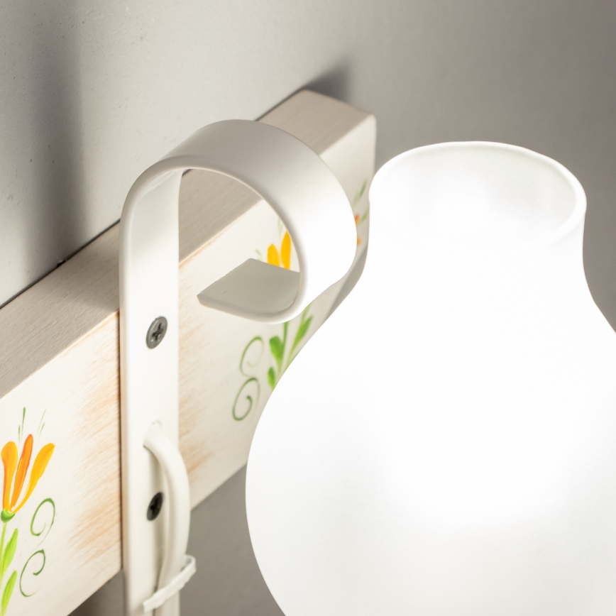 Brilagi - Aplique QUEEN 1xE14/40W/230V haya/color crema