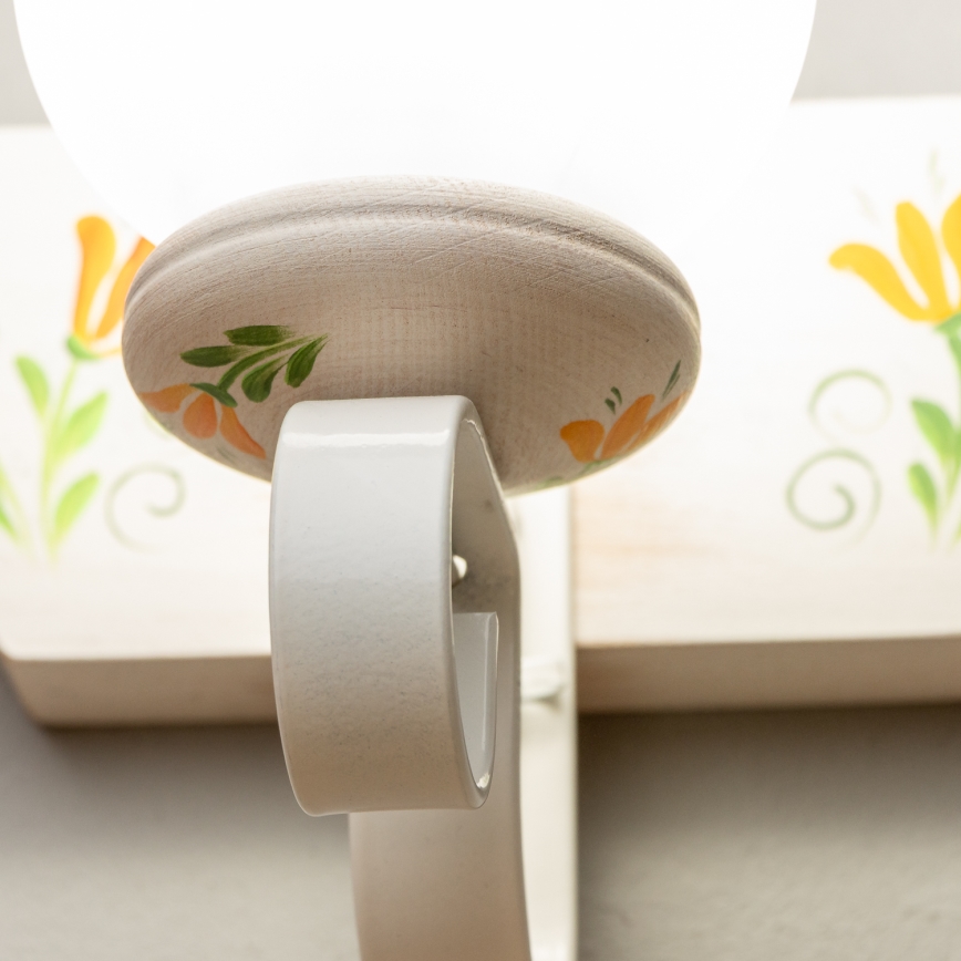 Brilagi - Aplique QUEEN 1xE14/40W/230V haya/color crema