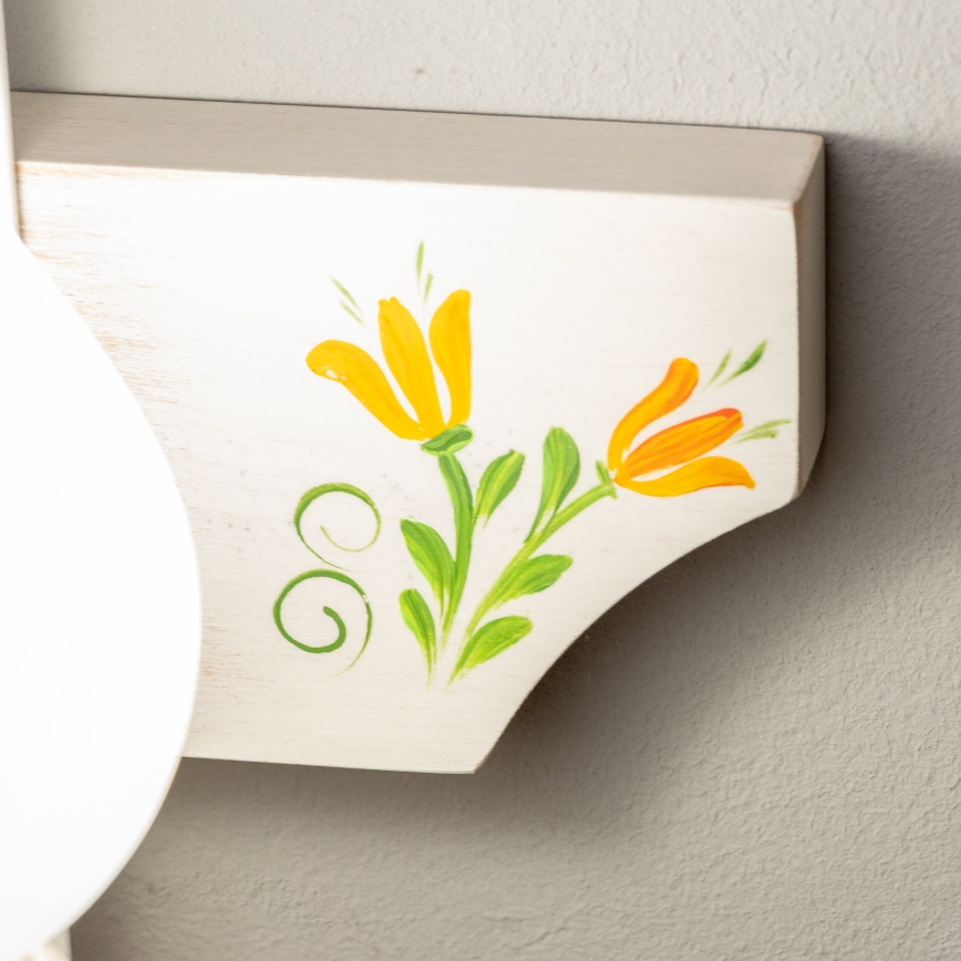 Brilagi - Aplique QUEEN 1xE14/40W/230V haya/color crema