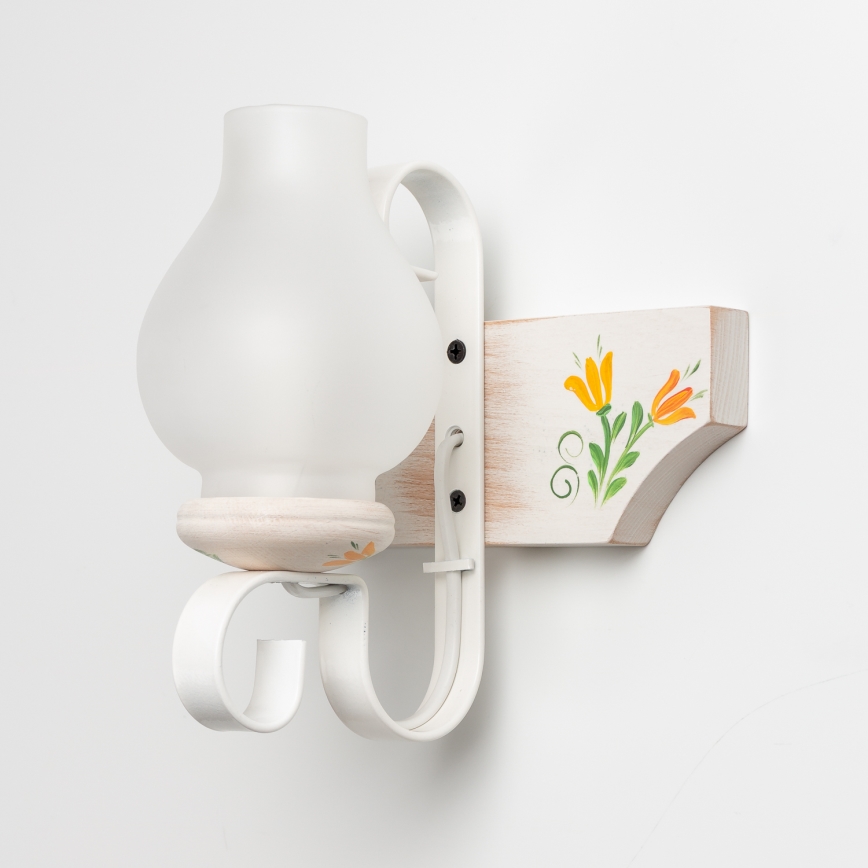 Brilagi - Aplique QUEEN 1xE14/40W/230V haya/color crema