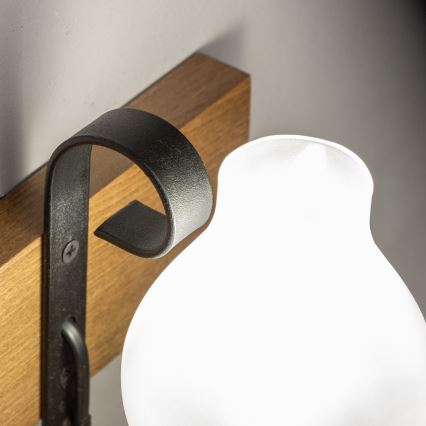 Brilagi - Aplique QUEEN 1xE14/40W/230V haya/nogal