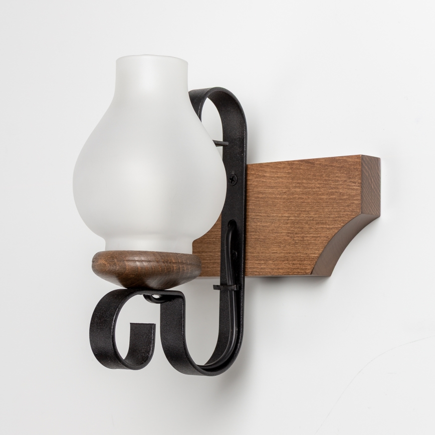 Brilagi - Aplique QUEEN 1xE14/40W/230V haya/nogal