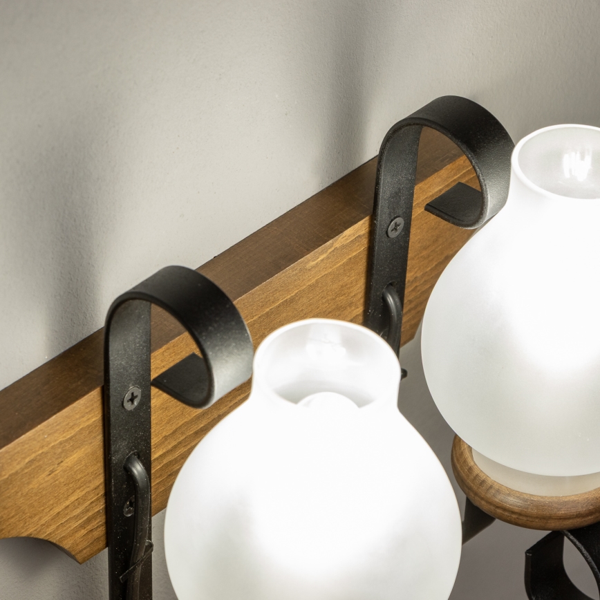 Brilagi - Aplique QUEEN 2xE14/40W/230V haya/nogal