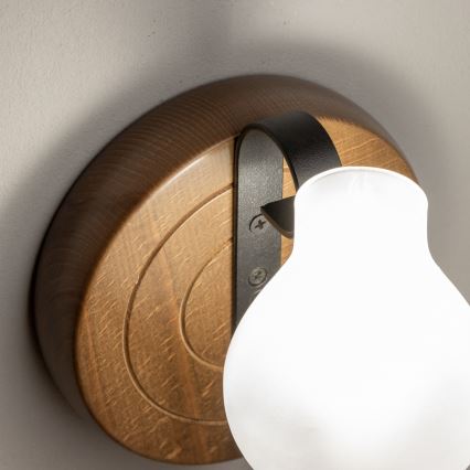Brilagi - Aplique ROATA APLICA 1xE14/40W/230V haya/nogal