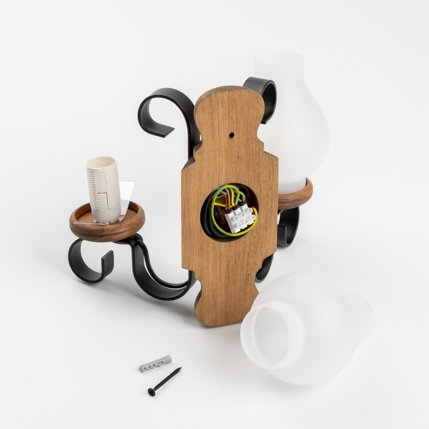 Brilagi - Aplique RUSTIC 2xE14/40W/230V haya