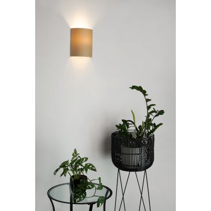 Brilagi - Aplique SEMI 1xE27/15W/230V diá. 20 cm beige