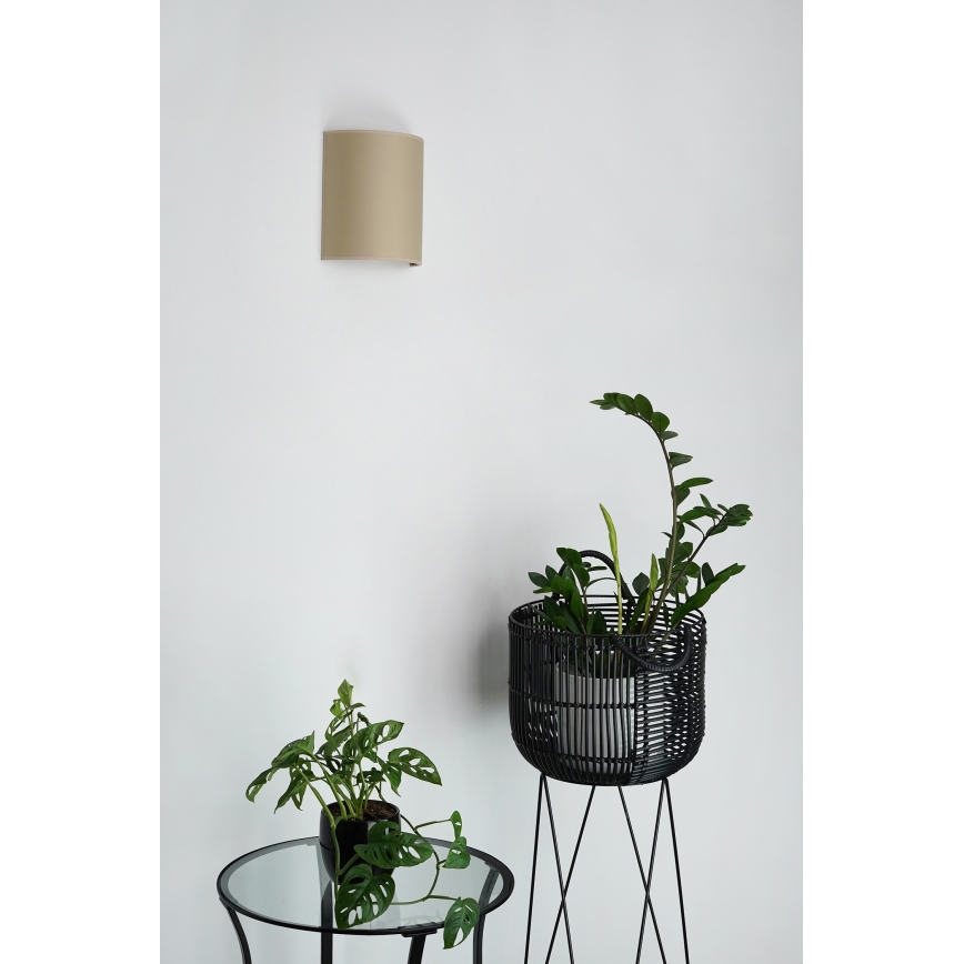 Brilagi - Aplique SEMI 1xE27/15W/230V diá. 20 cm beige
