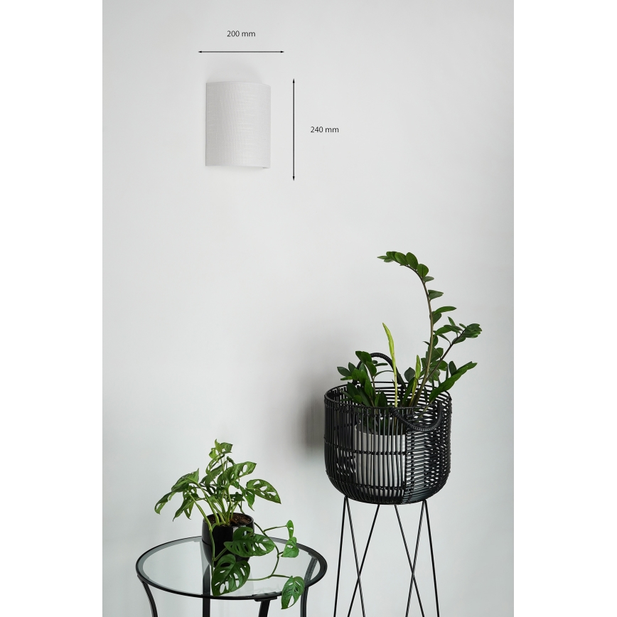 Brilagi - Aplique SEMI 1xE27/15W/230V diá. 20 cm gris claro