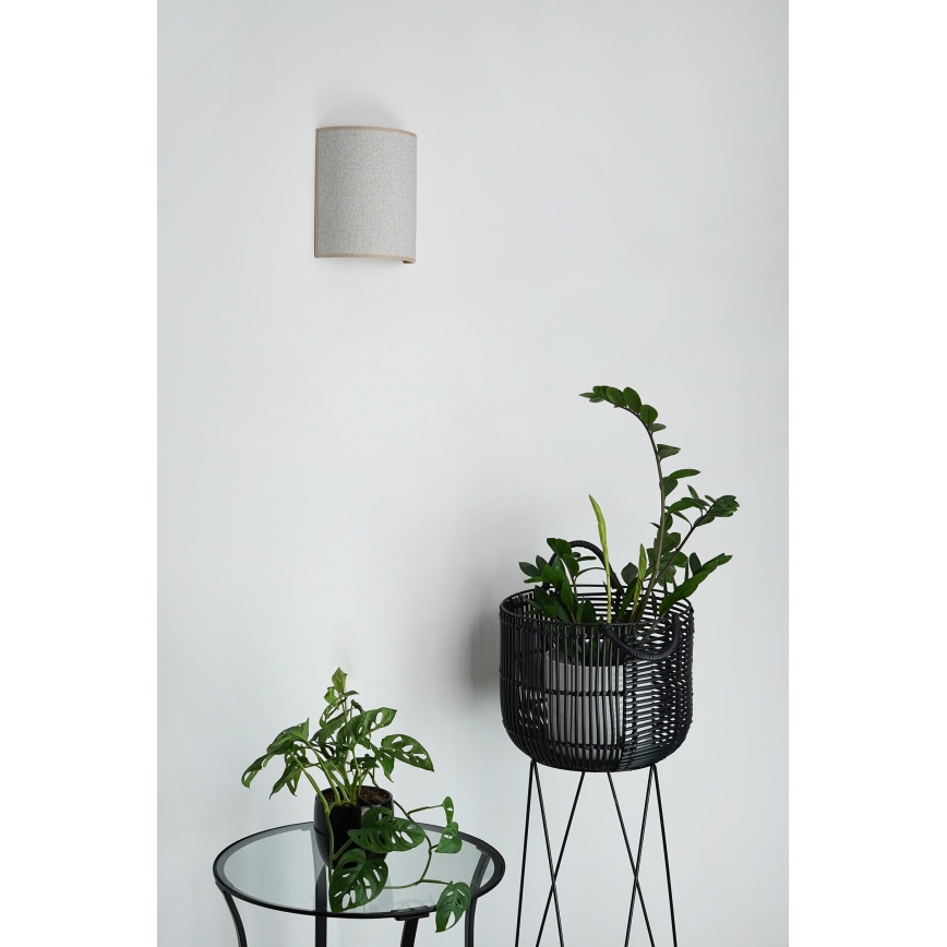 Brilagi - Aplique SEMI 1xE27/15W/230V diá. 20 cm gris claro