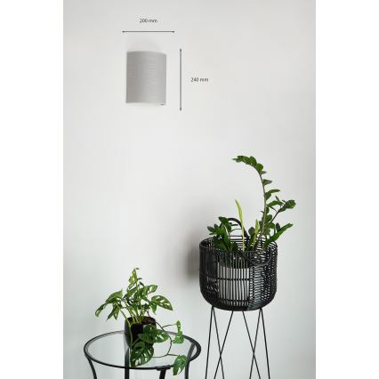 Brilagi - Aplique SEMI 1xE27/15W/230V diá. 20 cm gris