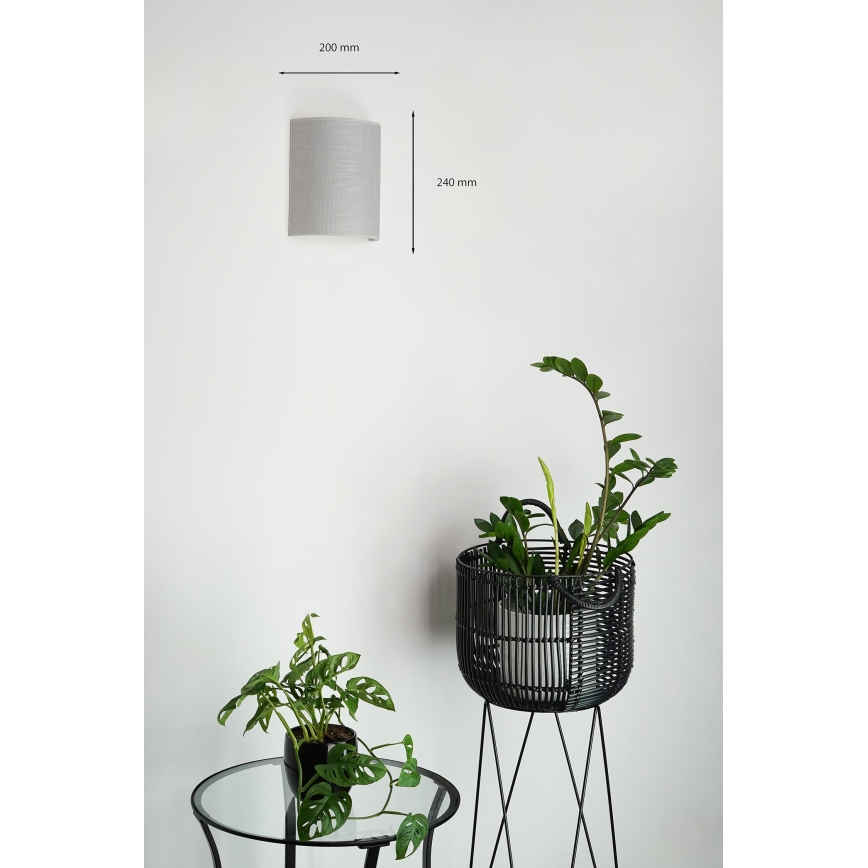 Brilagi - Aplique SEMI 1xE27/15W/230V diá. 20 cm gris