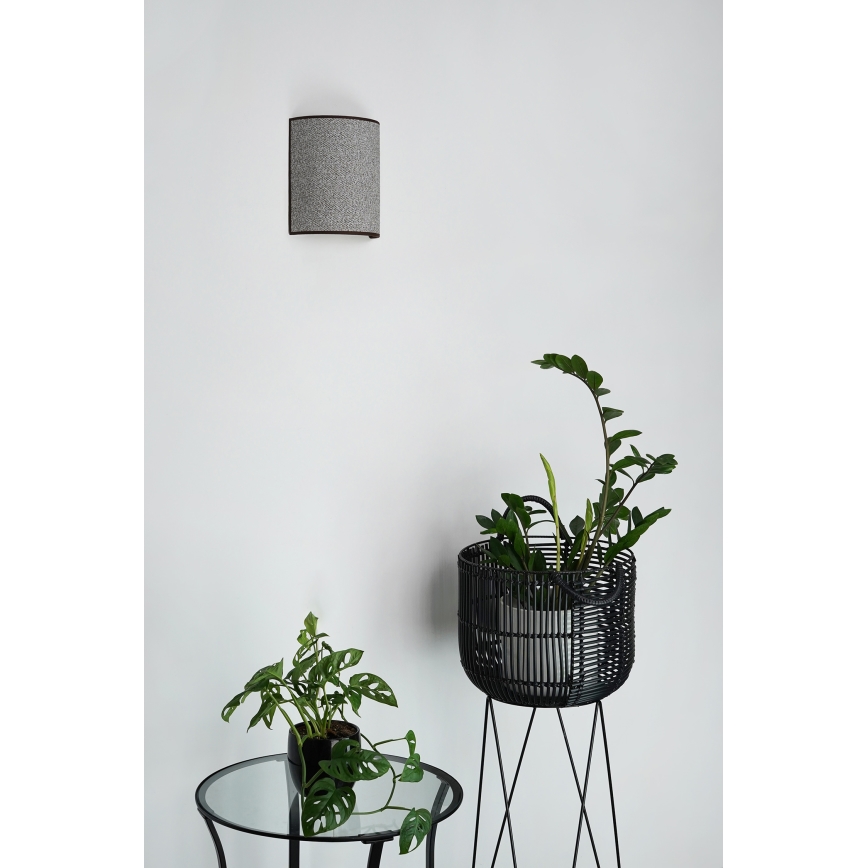 Brilagi - Aplique SEMI 1xE27/15W/230V diá. 20 cm gris