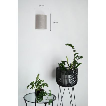 Brilagi - Aplique SEMI 1xE27/15W/230V diá. 20 cm gris oscuro