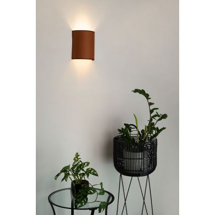 Brilagi - Aplique SEMI 1xE27/15W/230V diá. 20 cm marrón