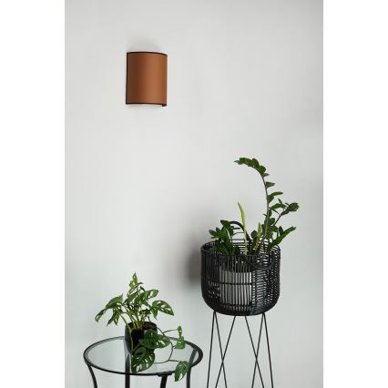 Brilagi - Aplique SEMI 1xE27/15W/230V diá. 20 cm marrón