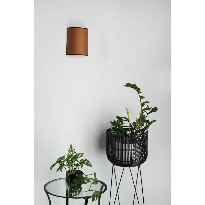 Brilagi - Aplique SEMI 1xE27/15W/230V diá. 20 cm marrón