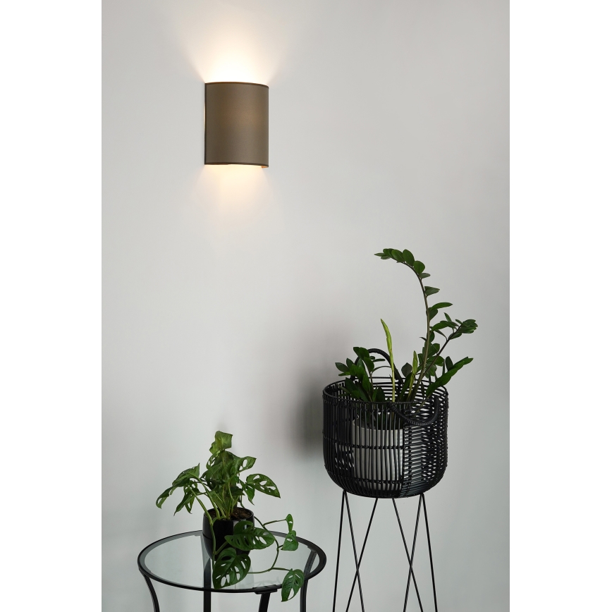 Brilagi - Aplique SEMI 1xE27/15W/230V diá. 20 cm marrón