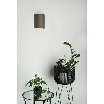 Brilagi - Aplique SEMI 1xE27/15W/230V diá. 20 cm marrón