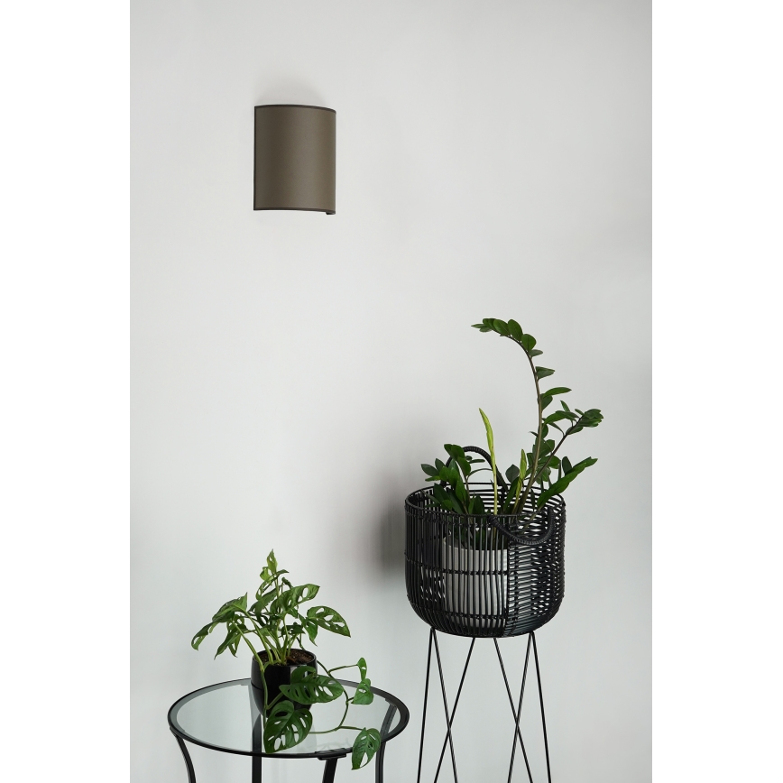 Brilagi - Aplique SEMI 1xE27/15W/230V diá. 20 cm marrón