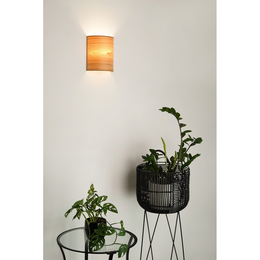 Brilagi - Aplique SEMI 1xE27/15W/230V diá. 20 cm marrón