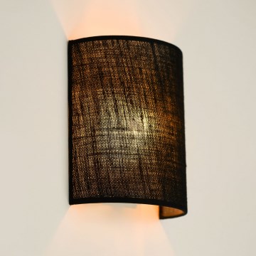 Brilagi - Aplique SEMI 1xE27/15W/230V diá. 20 cm negro