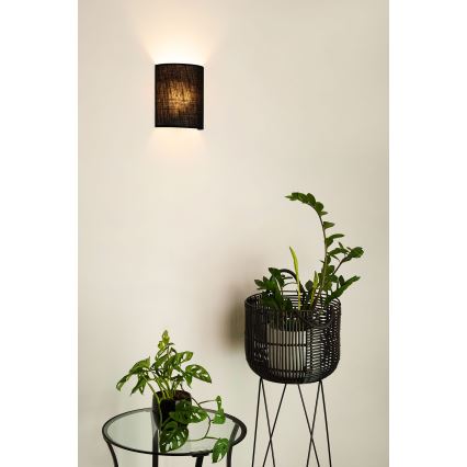 Brilagi - Aplique SEMI 1xE27/15W/230V diá. 20 cm negro