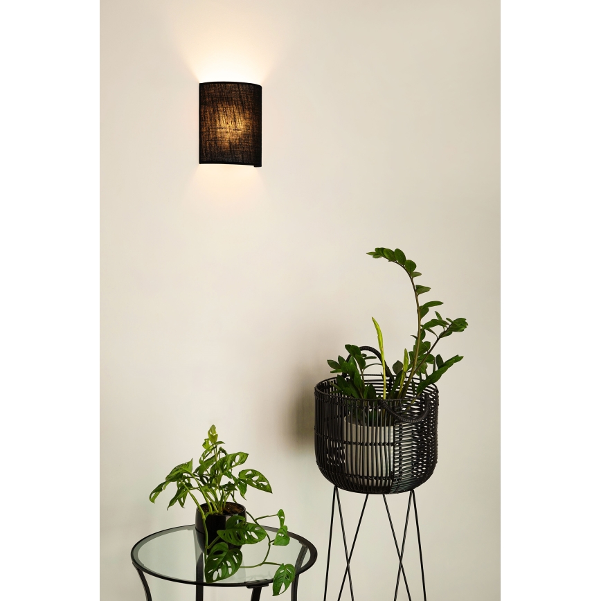 Brilagi - Aplique SEMI 1xE27/15W/230V diá. 20 cm negro