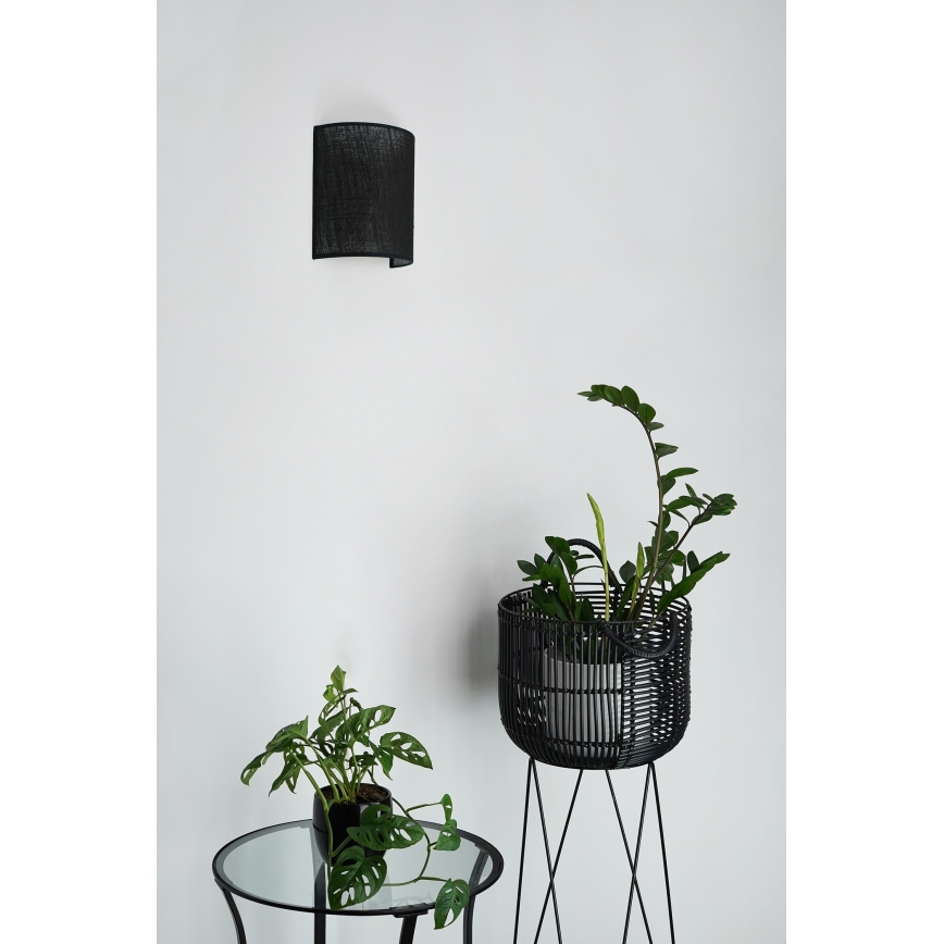 Brilagi - Aplique SEMI 1xE27/15W/230V diá. 20 cm negro