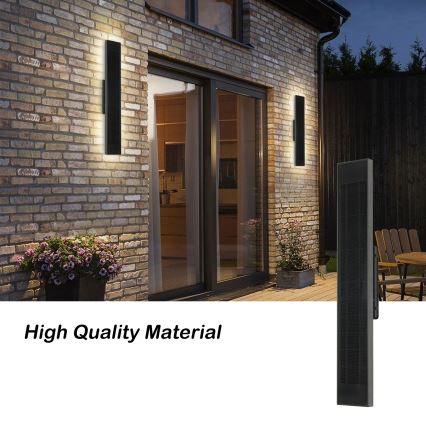 Brilagi - Aplique solar de pared LED regulable SUN LED/4W/230V 60 cm 4000 mAh IP44