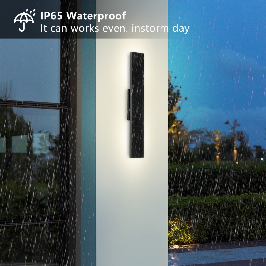 Brilagi - Aplique solar de pared LED regulable SUN LED/4W/230V 60 cm 4000 mAh IP44