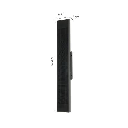 Brilagi - Aplique solar de pared LED regulable SUN LED/4W/230V 60 cm 4000 mAh IP44