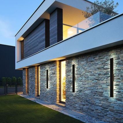 Brilagi - Aplique solar de pared LED regulable SUN LED/5,5W/230V 100 cm 6000 mAh IP44