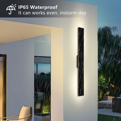Brilagi - Aplique solar de pared LED regulable SUN LED/5,5W/230V 100 cm 6000 mAh IP44