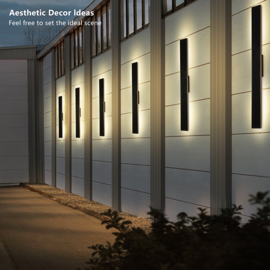 Brilagi - Aplique solar de pared LED regulable SUN LED/5,5W/230V 100 cm 6000 mAh IP44