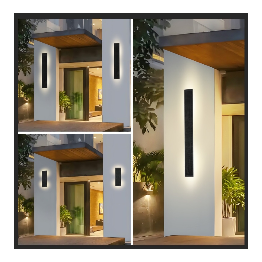 Brilagi - Aplique solar de pared LED regulable SUN LED/5,5W/230V 100 cm 6000 mAh IP44